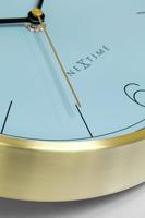 Wandklok 25cm-Geruisloos-Groen/Turkoois/Wit/Zwart-Metaal-NeXtime 'Bolero' - thumbnail