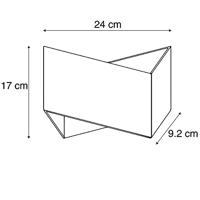 QAZQA Design wandlamp wit - Fold - thumbnail