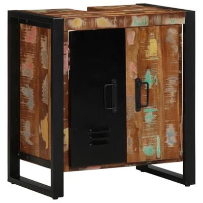 Badkamermeubelset met plank 4 pcs Multikleur 40 x 35 x 90 cm