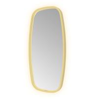 Spiegel Hotbath &MORE 80x40 cm LED-Verlichting Spiegelverwarming Deens Ovaal Geborsteld Messing PVD - thumbnail