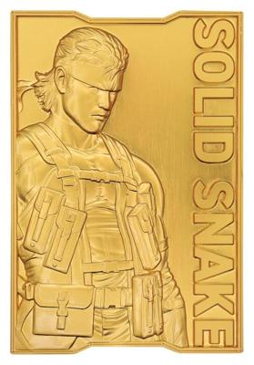 Metal Gear Solid 2 24K Gold-Plated Ingot - Snake (Limited Edition)