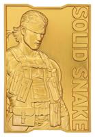 Metal Gear Solid 2 24K Gold-Plated Ingot - Snake (Limited Edition) - thumbnail