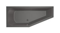 Hoekbad Xenz Lagoon Compact 160x75x45 cm Links Antraciet - thumbnail
