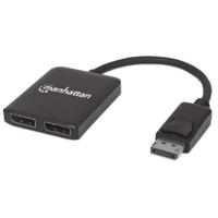 Manhattan 207768 DisplayPort-splitter 2 poorten 3810 x 2160 Pixel - thumbnail
