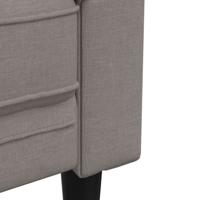 3-delige Loungeset stof taupe - thumbnail