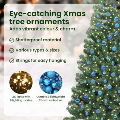 VidaXL Kerstboom met 300 led met standaard groen 240 cm pvc