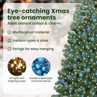 VidaXL Kerstboom met 300 led met standaard groen 240 cm pvc - thumbnail