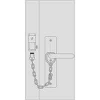 Basi 6500-0011 Deurketting afsluitbaar Zilver - thumbnail
