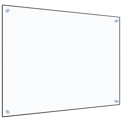 VidaXL Spatscherm keuken 80x60 cm gehard glas transparant