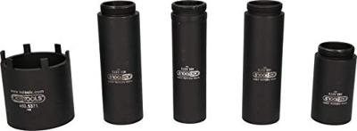 KS Tools 460.5370 Set steekmoeren met 4 geleidebuizen voor Mercedes, Ø 63 mm, 5-delig KS Tools 460.5370 Set steekmoeren met 4 geleidebuizen voor Mercedes, Ø 63 mm, 5-delig
