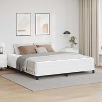 Bed met matras Zuiverwit 180 x 200 cm Kunstleer - thumbnail