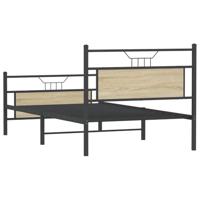 Bedframe zonder matras hout sonoma eikenkleurig 100x200 cm - thumbnail