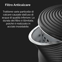 AENO AEK0003 Waterkoker 1.7L 2200W Zwart/RVS - thumbnail