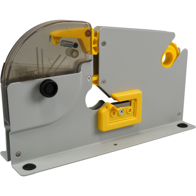 Zakkensluiter | 9mm | grijs/geel | 1 stuks