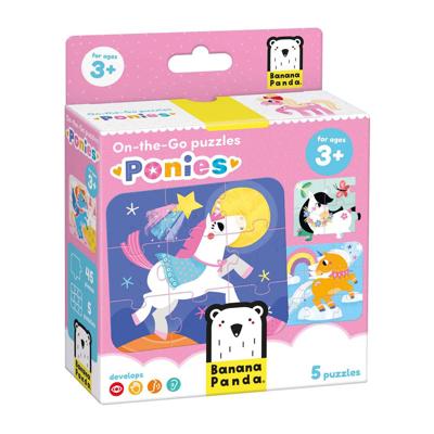 Banana Panda - on-the-go puzzel pony's - 16st. Banana Panda - on-the-go puzzel pony's - 16st.