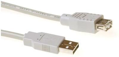 ACT SB2200 USB-A 2.0 | Male/USB-A Female | Ivoor | 1,8 meter