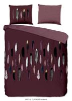 Good Morning Dekbedovertrek "veren" - Rood - (240x200/220 cm) - Katoen - thumbnail