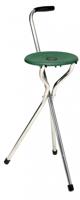 Trio Maxi wandelstok met zitje groen - thumbnail