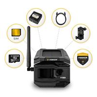 Vosker V150 LTE Wireless Outdoor Solar Wildcamera Timelapsevideo, 4G beeldoverdracht, GSM-module Zwart-grijs - thumbnail