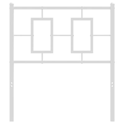 Hoofdbord 75 cm metaal wit Hoofdbord 75 cm metaal wit