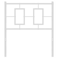 Hoofdbord 80 cm metaal wit - thumbnail