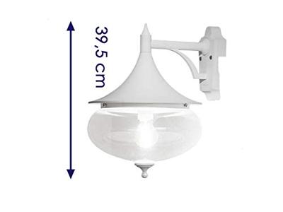 KonstSmide WandlampLibra klassiek 40cm mat wit - 581-250