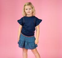 NoNo Meisjes sweat top - Kiwa - Marine blauw - thumbnail