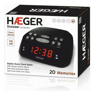 Wekkerradio Haeger RA-06B.005B Zwart