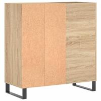 Platenkast 84,5x38x89 cm bewerkt hout sonoma eikenkleurig - thumbnail