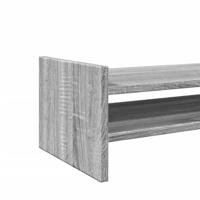 Monitorstandaard 100x27x20 cm bewerkt hout grijs sonoma eiken - thumbnail