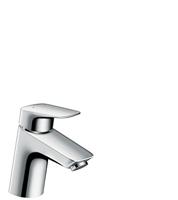 Hansgrohe Logis ééngreeps wastafelmengkraan 70 met Push-Open afvoer, chroom - thumbnail