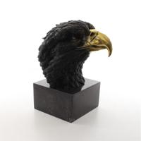 BRONZEN BEELD VAN EEN ADELAARSKOP - thumbnail