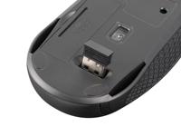 Natec Draadloze Optische Muis JAY 2 Draadloos 2,4 GHz | 1600 DPI | zwart - thumbnail