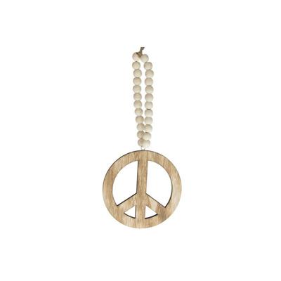 Hanger Peace teken hout 12x26cm