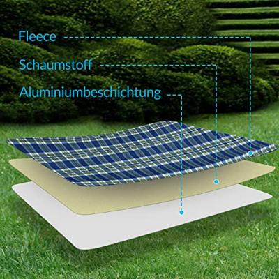 Picknickdeken Ruit-Blauw 2x2m