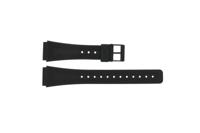 Horlogeband Casio AQ-16W-8AMQ / AQ-16W / AQ-48-1EMQ Kunststof/Plastic Zwart 18mm - thumbnail