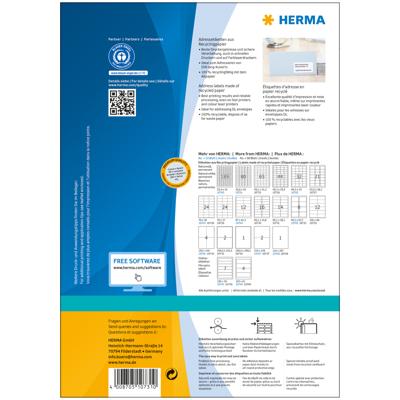 Etiket HERMA recycling 10731 99.1x38.1mm 1120stuks wit
