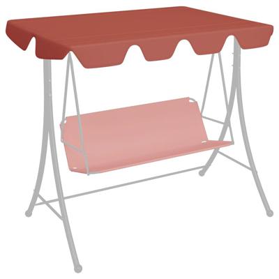 VidaXL Vervangingsluifel voor schommelbank 150/130x105/70cm terracotta