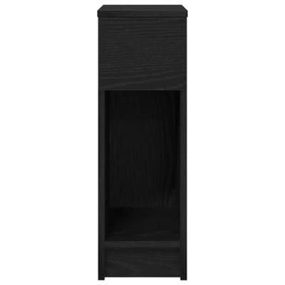 Nachtkastje met lade 20x36x60 cm zwart eikenkleurig