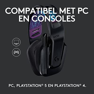 Hoofdtelefoon met Hoofdband Logitech G535 Zwart