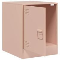 Nachtkastjes 2 st 34,5x39x44 cm staal roze - thumbnail