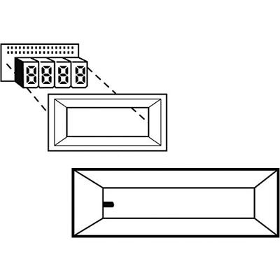 Strapubox AR 3,5 A Frontframe Zwart Geschikt voor: LCD-display 3.5-digit Kunststof - thumbnail