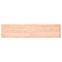 VidaXL Wastafelblad 220x50x(2-6) cm onbehandeld massief hout - thumbnail