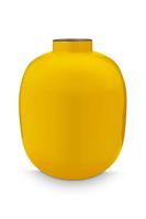 Pip Studio Metalen Vaas Geel 32cm - thumbnail