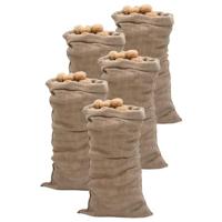 VidaXL Jutezakken 5 stuks 220 g/m² 65x135 cm 100% jute - thumbnail