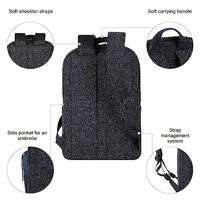 Laptoptas Rivacase Anvik Zwart 15,6" 15,6'' - thumbnail
