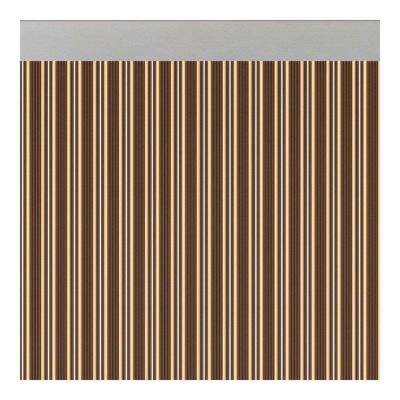 Gordijn Acudam Ferrara Deuren Bruin Ivoor Ondoorzichtig Buitenkant PVC Aluminium 90 x 210 cm