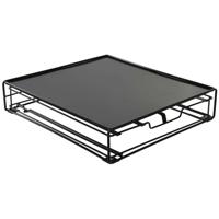 Koffiecapsule organizer DKD Home Decor 28,7 x 32 x 7 cm Zwart Metaal - thumbnail