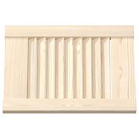 Kastdeuren met lamellen 2 st 39,5x29,5 cm massief grenenhout - thumbnail