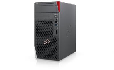 Fujitsu CELSIUS W5012 i5-12500 Desktop Intel® Core™ i5 16 GB DDR5-SDRAM 512 GB SSD Windows 11 Pro Workstation Zwart, Rood